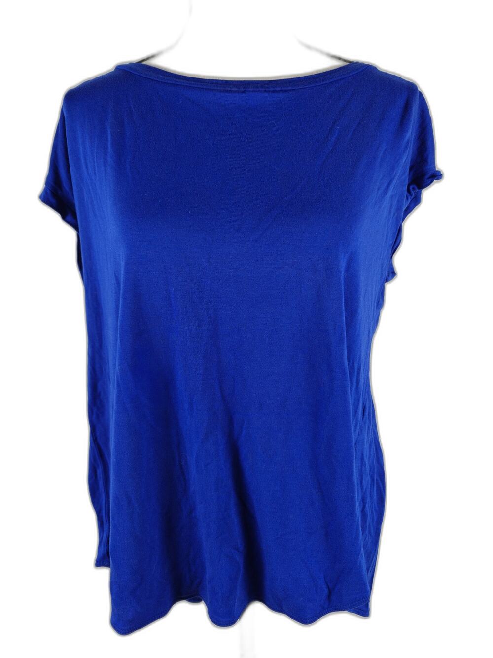 Women's Wilfred by Aritzia Blue Open Back Short Sleeve Top Size S
